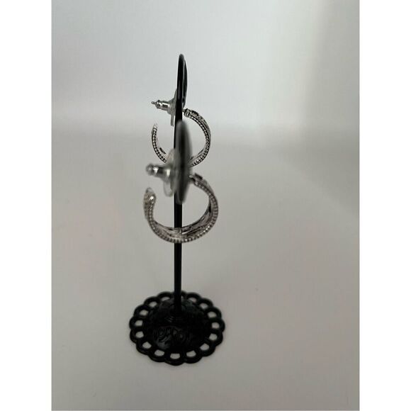 Sensitive Ears Nickel Free Stainless Steel Semi Circle Earrings Hypoallergenic N - Picture 6 of 8